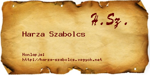 Harza Szabolcs névjegykártya