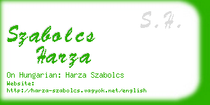 szabolcs harza business card